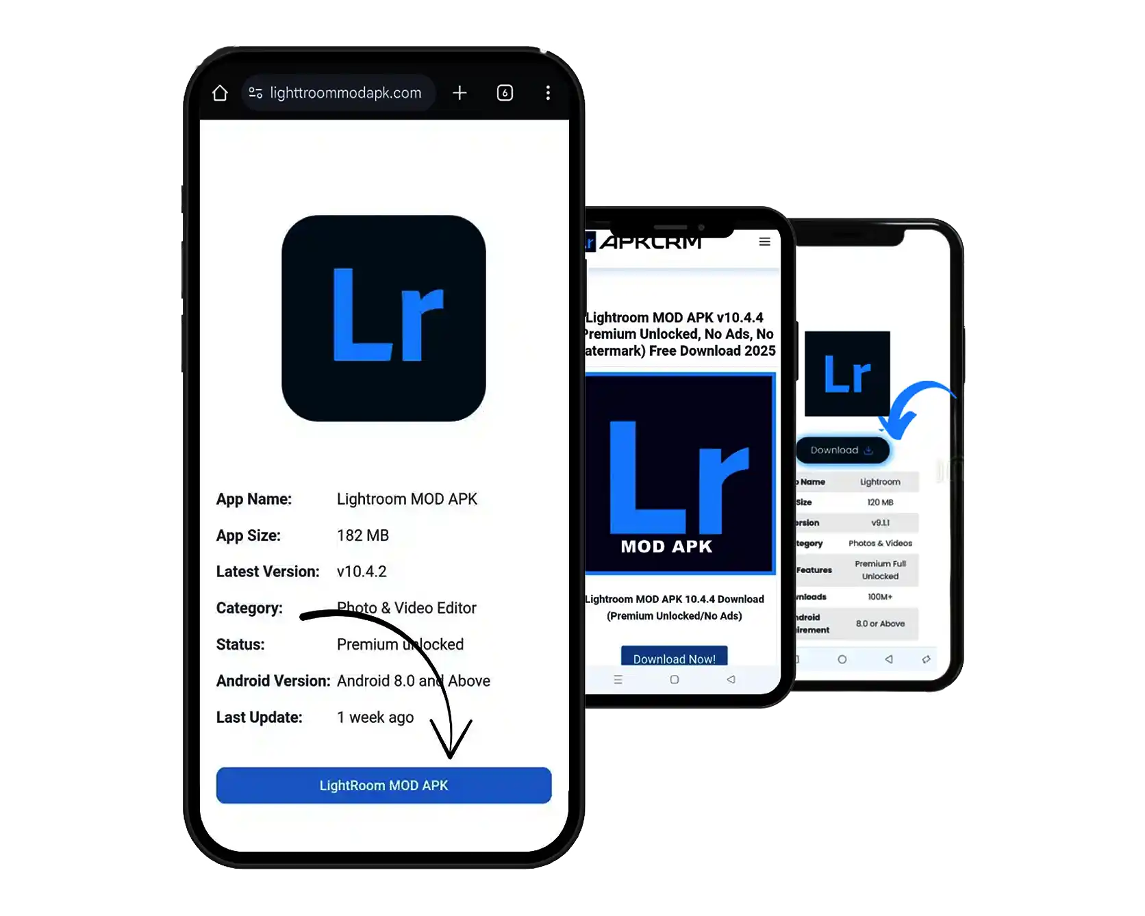 Download Lightroom on Android & macOS.